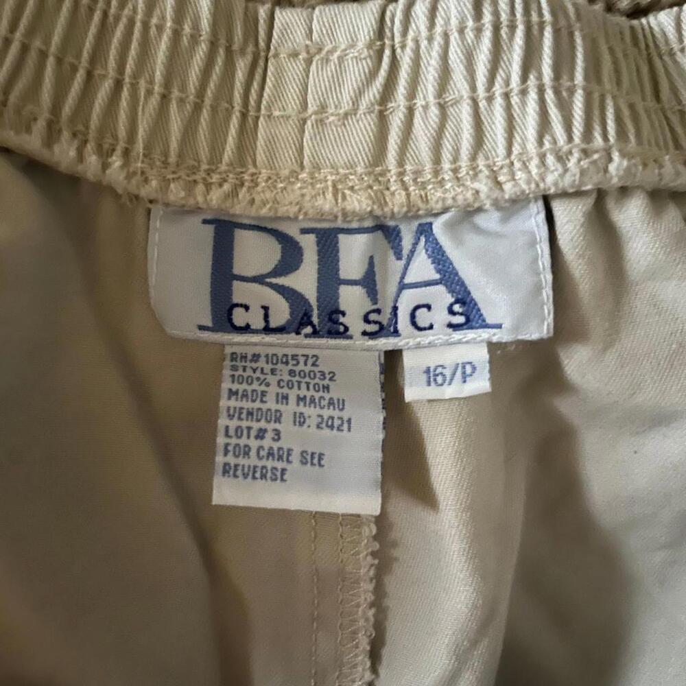 BFA Classics, 16, Beige, Cotton Drawstring Cargo Pants - Picture 5 of 7